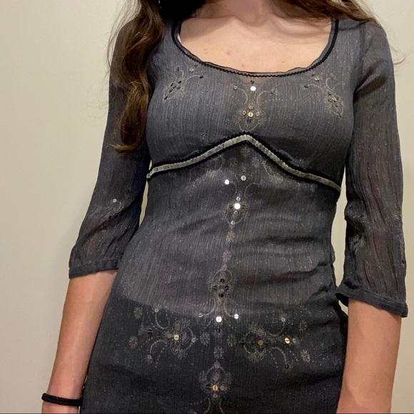 The Limited Silk Sequin Top - Picture 3 of 3